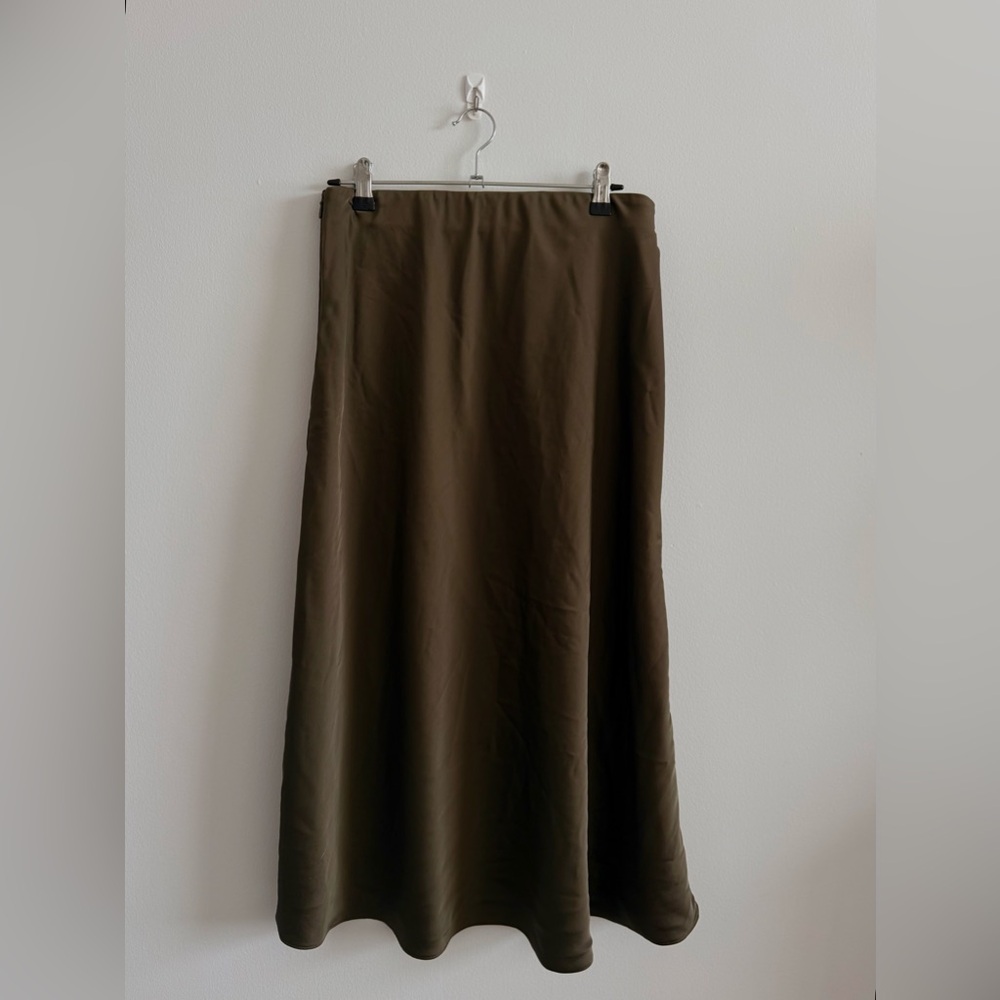 Reitmans Olive Midi Skirt